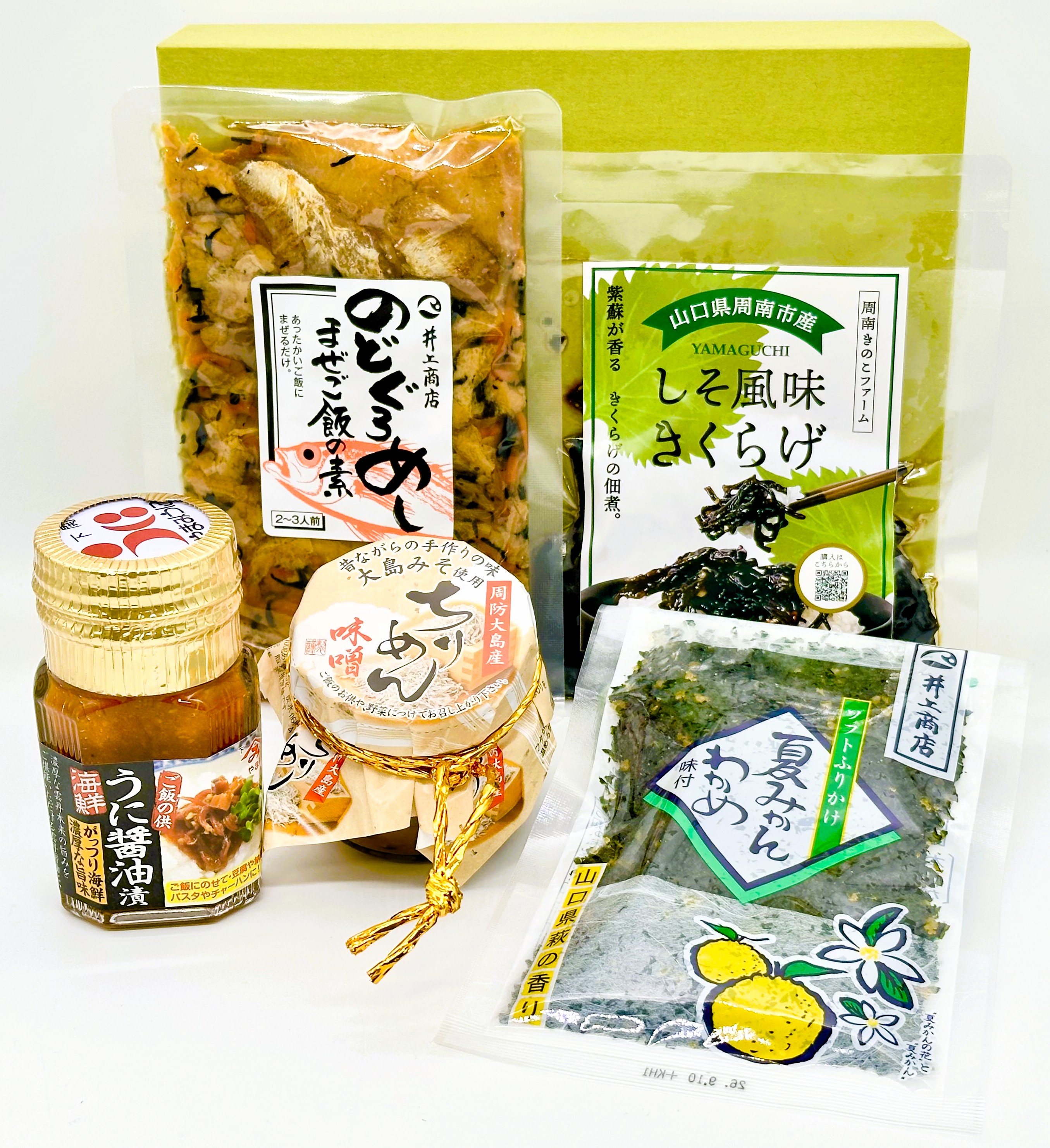 やまぐちごはんのお供セット(5点)｜しあわせギフト工房 まつもと